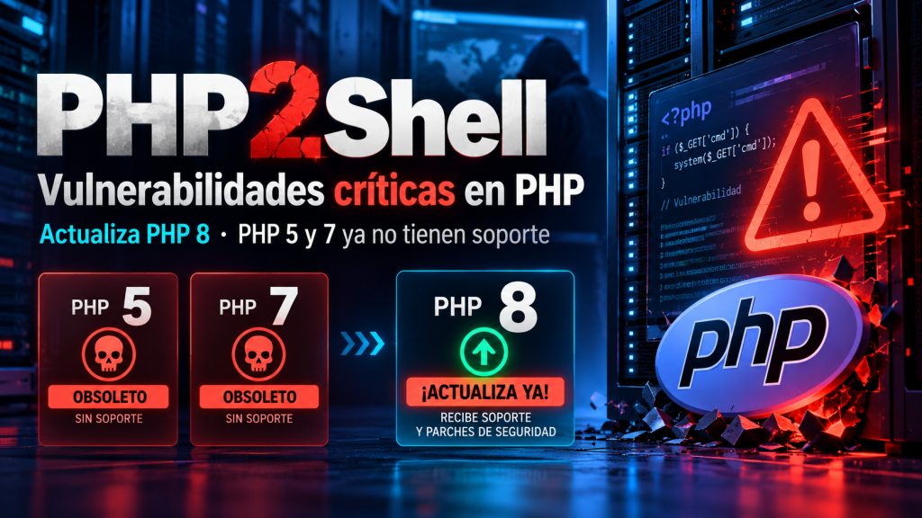 PHP2Shell: dos vulnerabilidades críticas ponen en riesgo millones de sitios web. ¿Tu página está protegida?